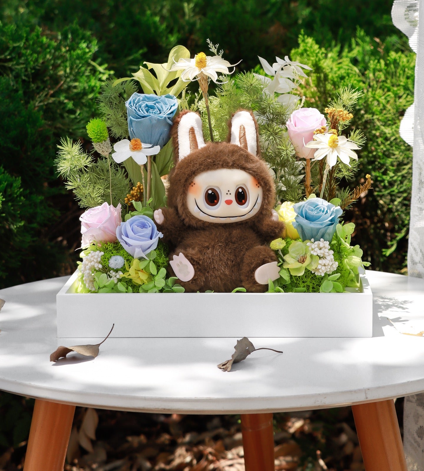 Labubu Inspired Fairy Tale Cottage Preserved Flower Box