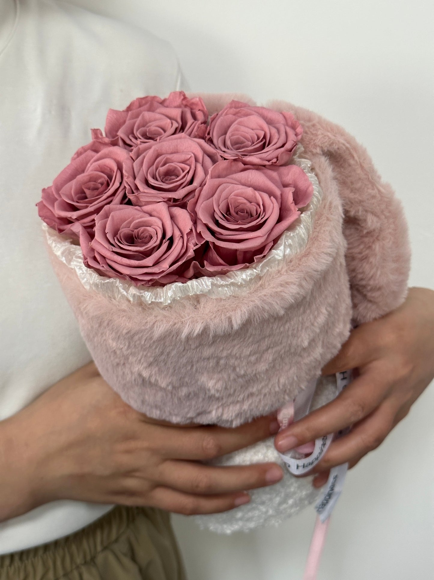 Preserved Rose Bunny Bouquet