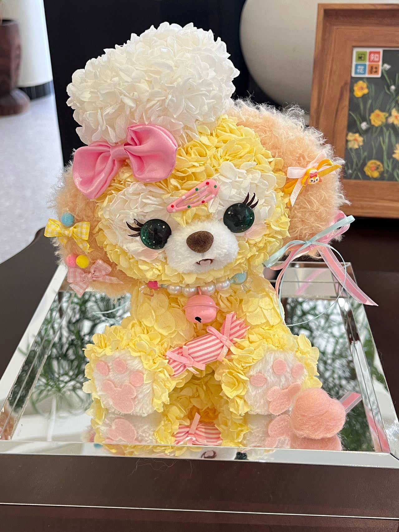 Cookies Ann Preserved Flower  | Disney-Inspired Floral Puppy Arrangement