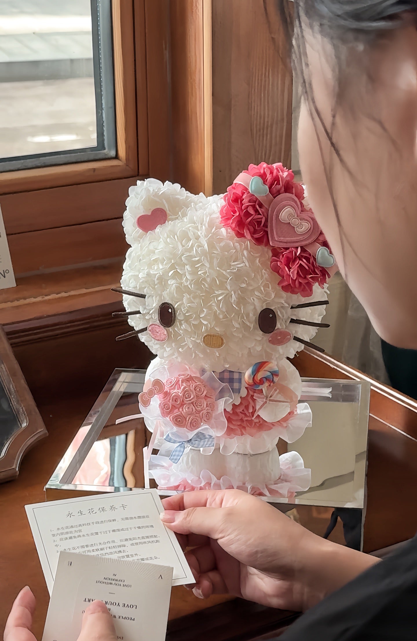 Hello Kitty Lollipop Preserved Flower Arrangement - Sanrio inspired custom gift