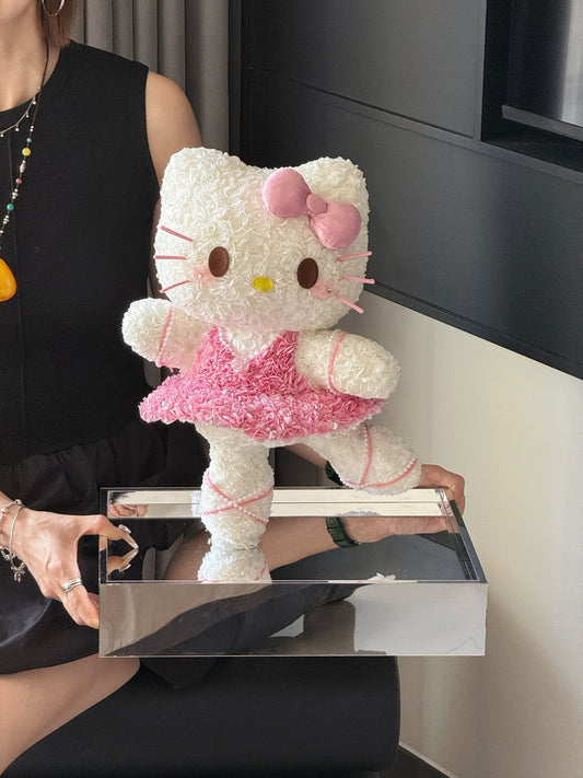 Ballerina Hello Kitty Preserved Flower Arrangement - Sanrio Inspired Gift