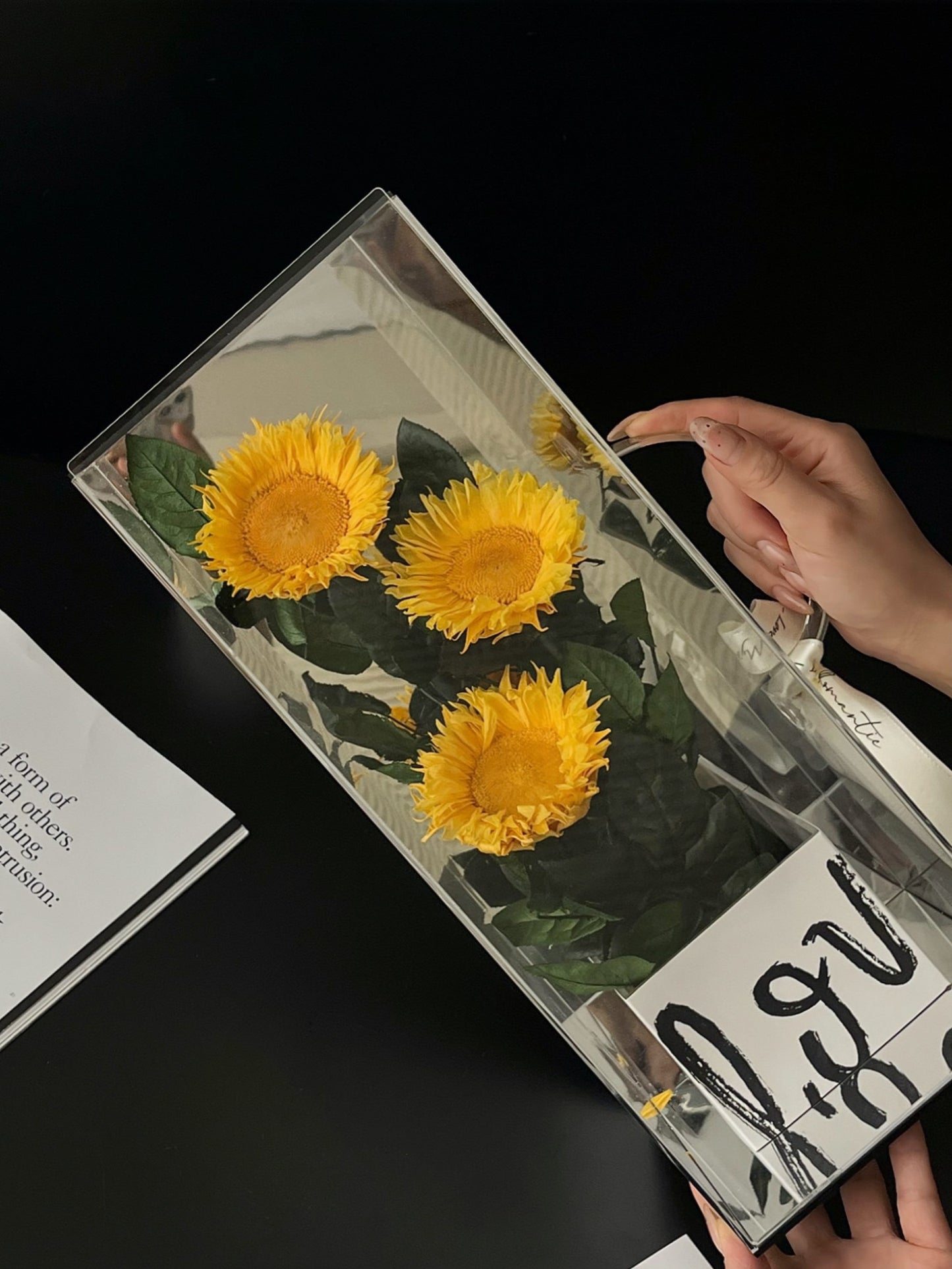 Universe Romance Preserved Sunflower Box