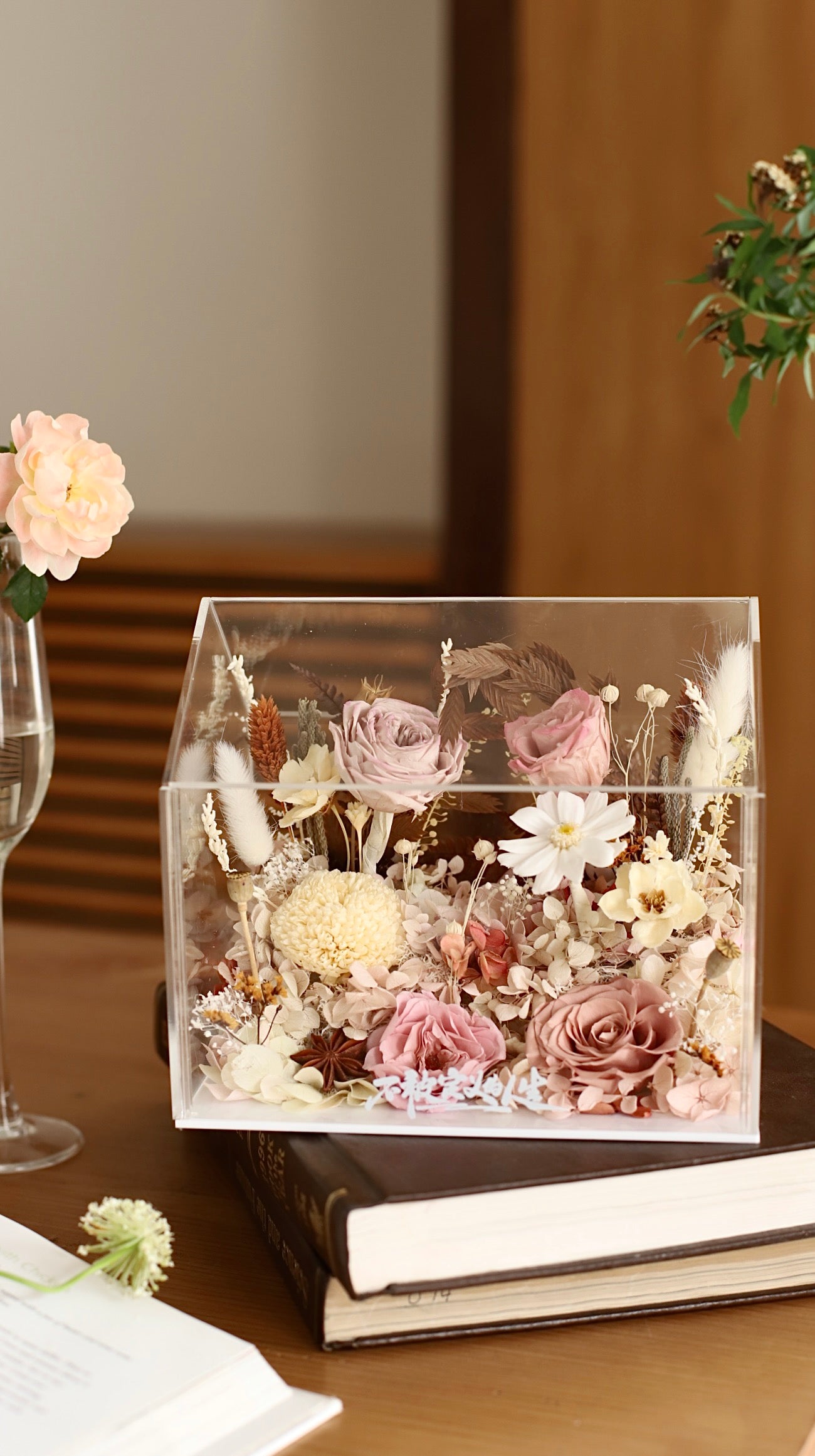 Preserved Flower House Box — Perfect for Mother’s Day / Gift for Mum