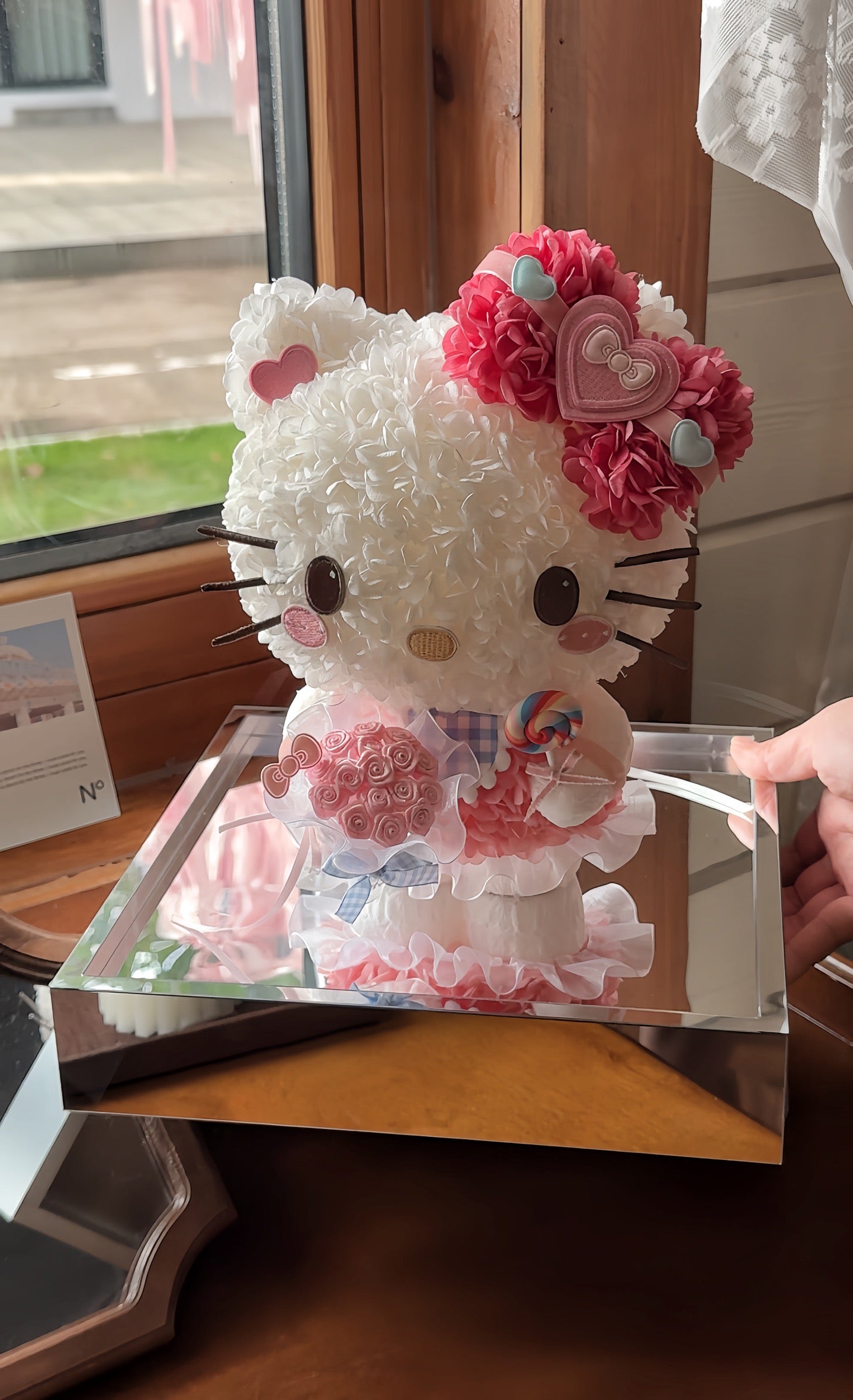 Hello Kitty Lollipop Preserved Flower Arrangement - Sanrio inspired custom gift