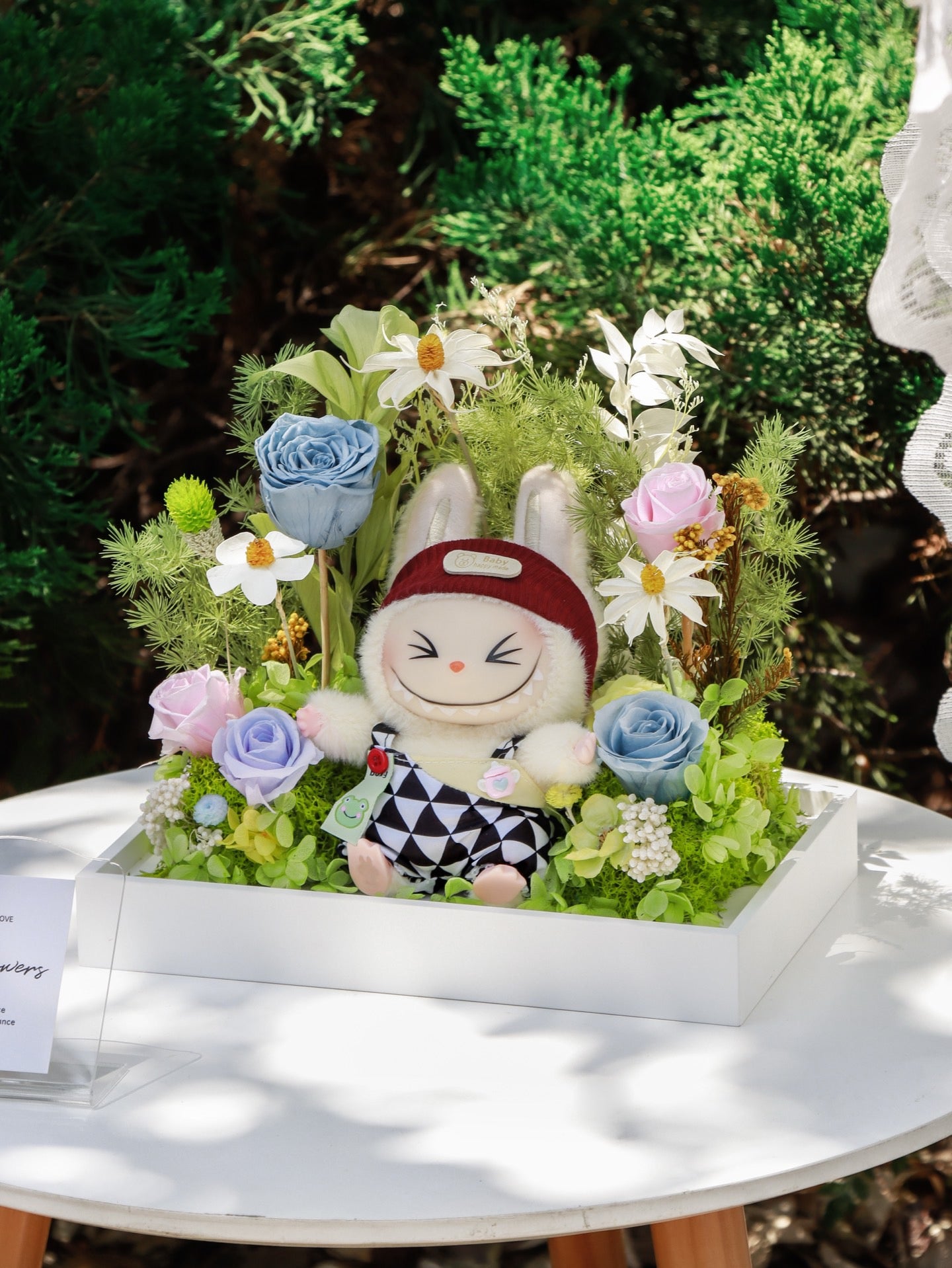 Labubu Inspired Fairy Tale Cottage Preserved Flower Box