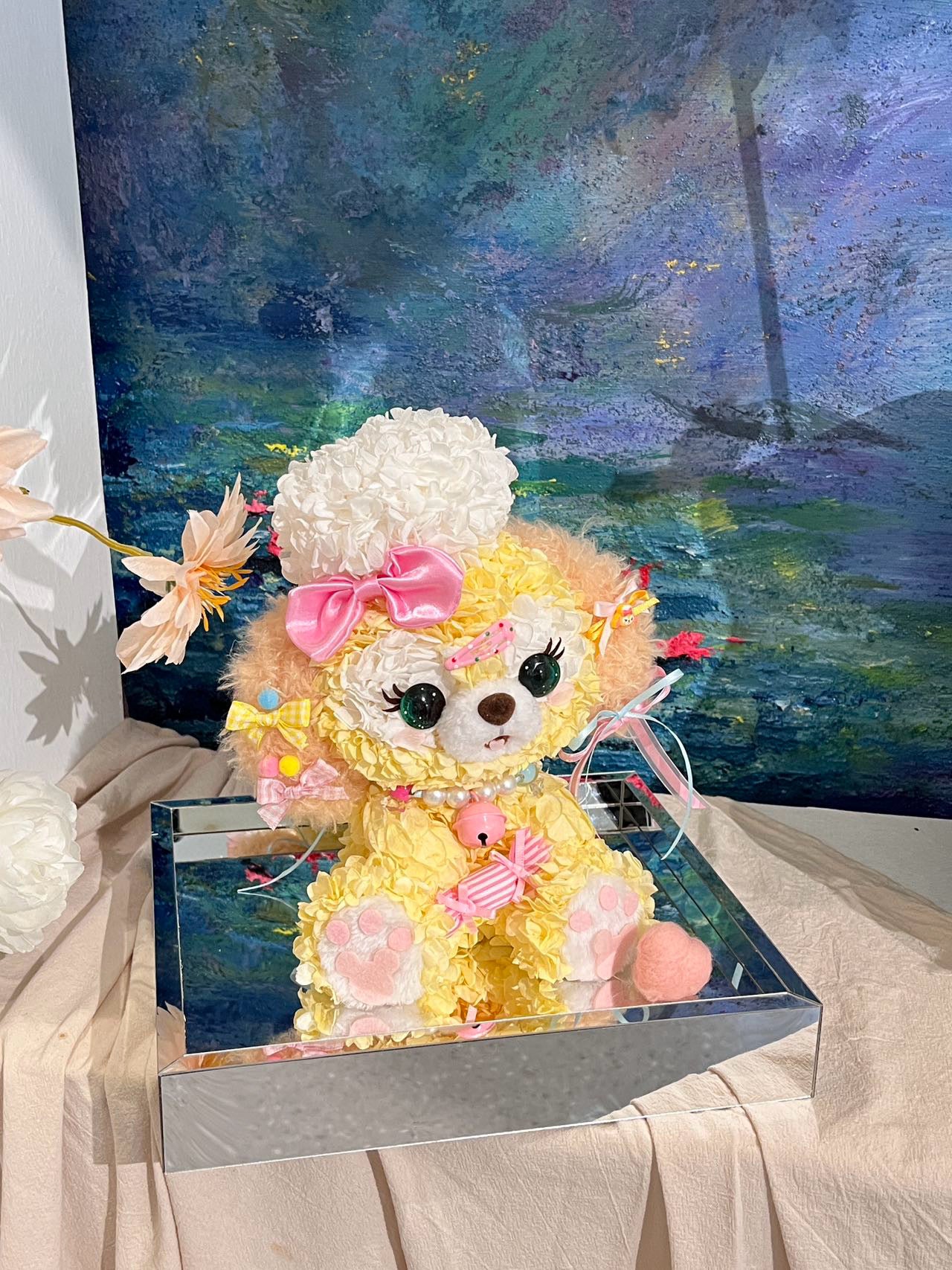 Cookies Ann Preserved Flower  | Disney-Inspired Floral Puppy Arrangement