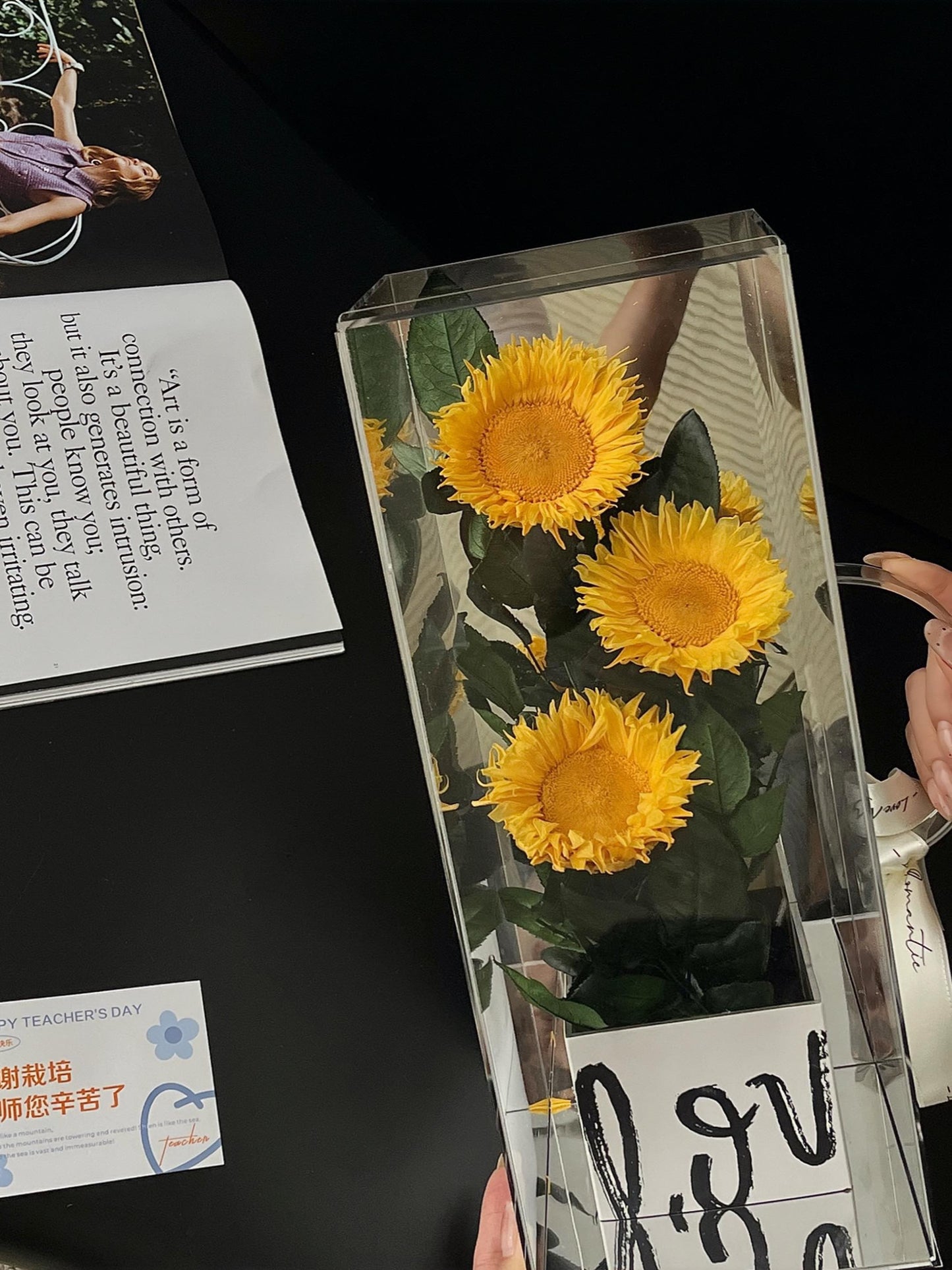 Universe Romance Preserved Sunflower Box