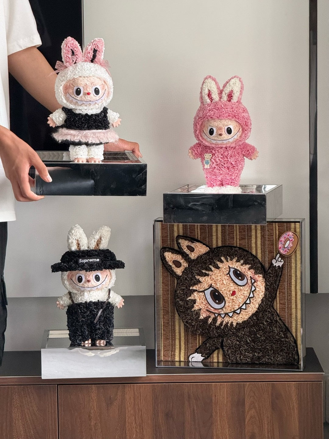 LABUBU Preserved Flower Art Frame | unique design