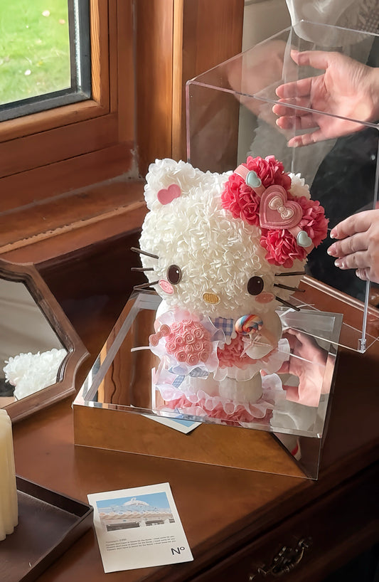 Hello Kitty Lollipop Preserved Flower Arrangement - Sanrio inspired custom gift
