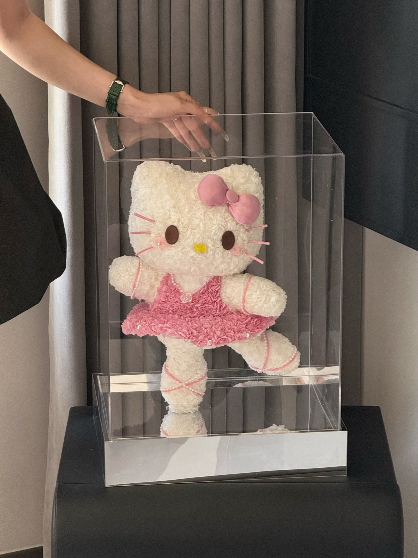 Ballerina Hello Kitty Preserved Flower Arrangement - Sanrio Inspired Gift