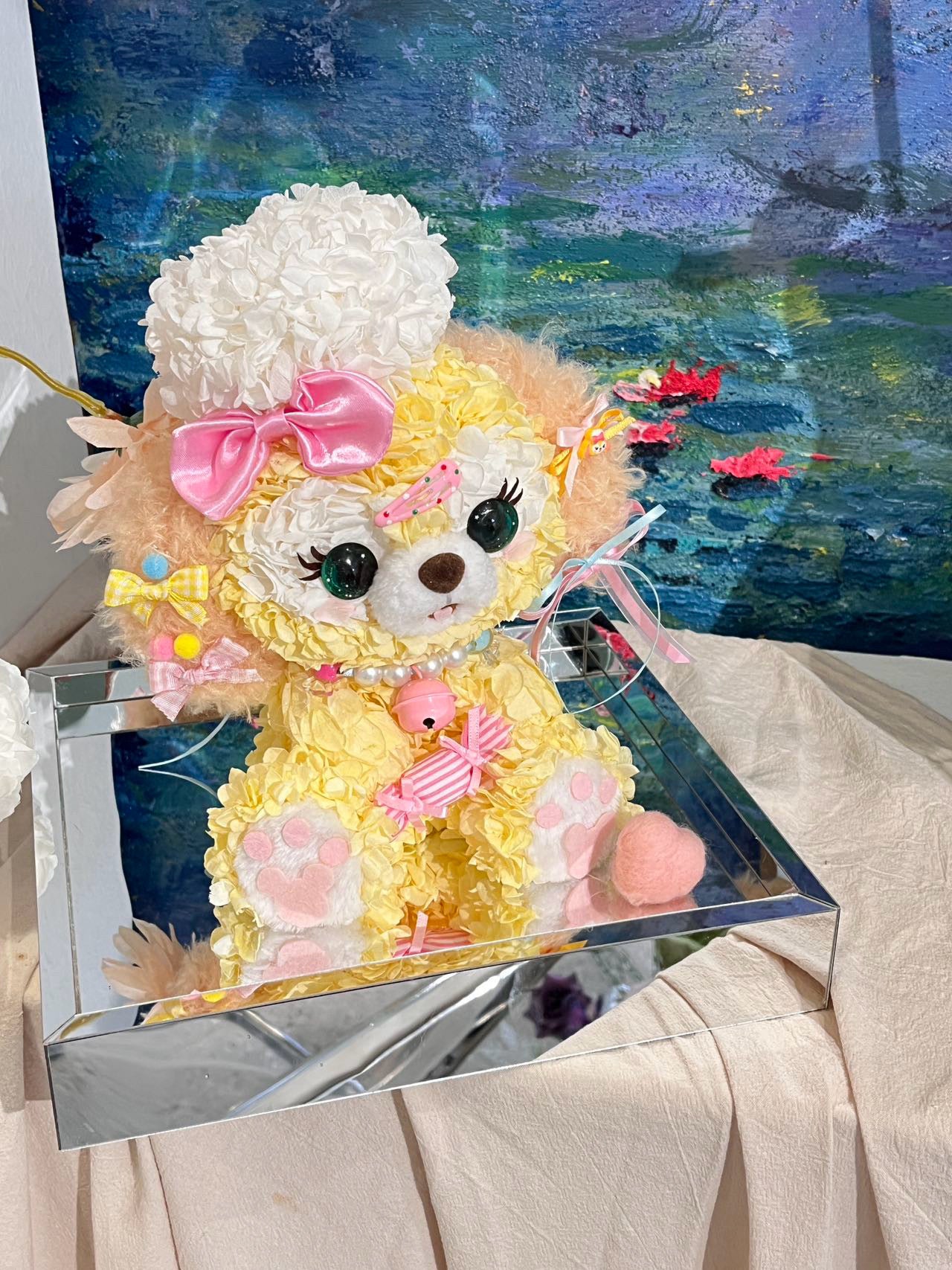 Cookies Ann Preserved Flower  | Disney-Inspired Floral Puppy Arrangement